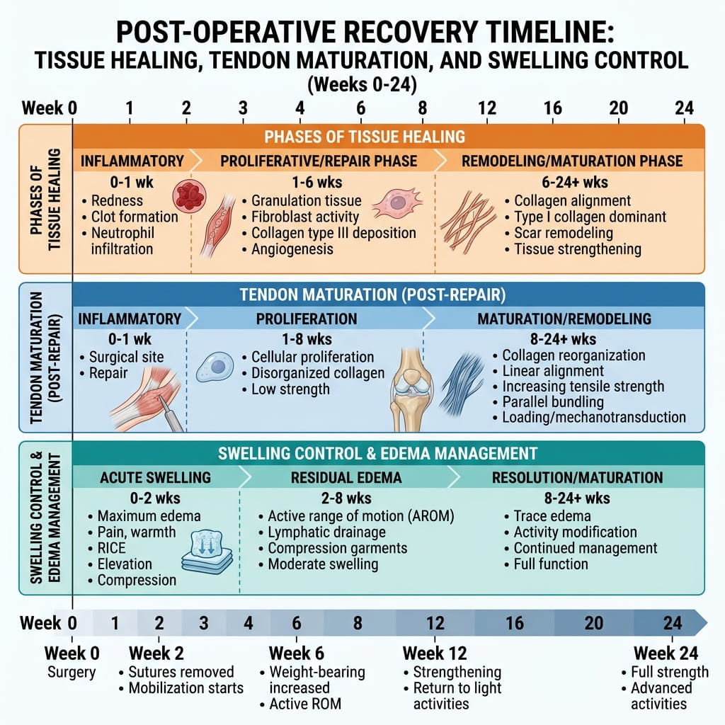 Post-Surgical Rehabilitation anatomical explanation diagram