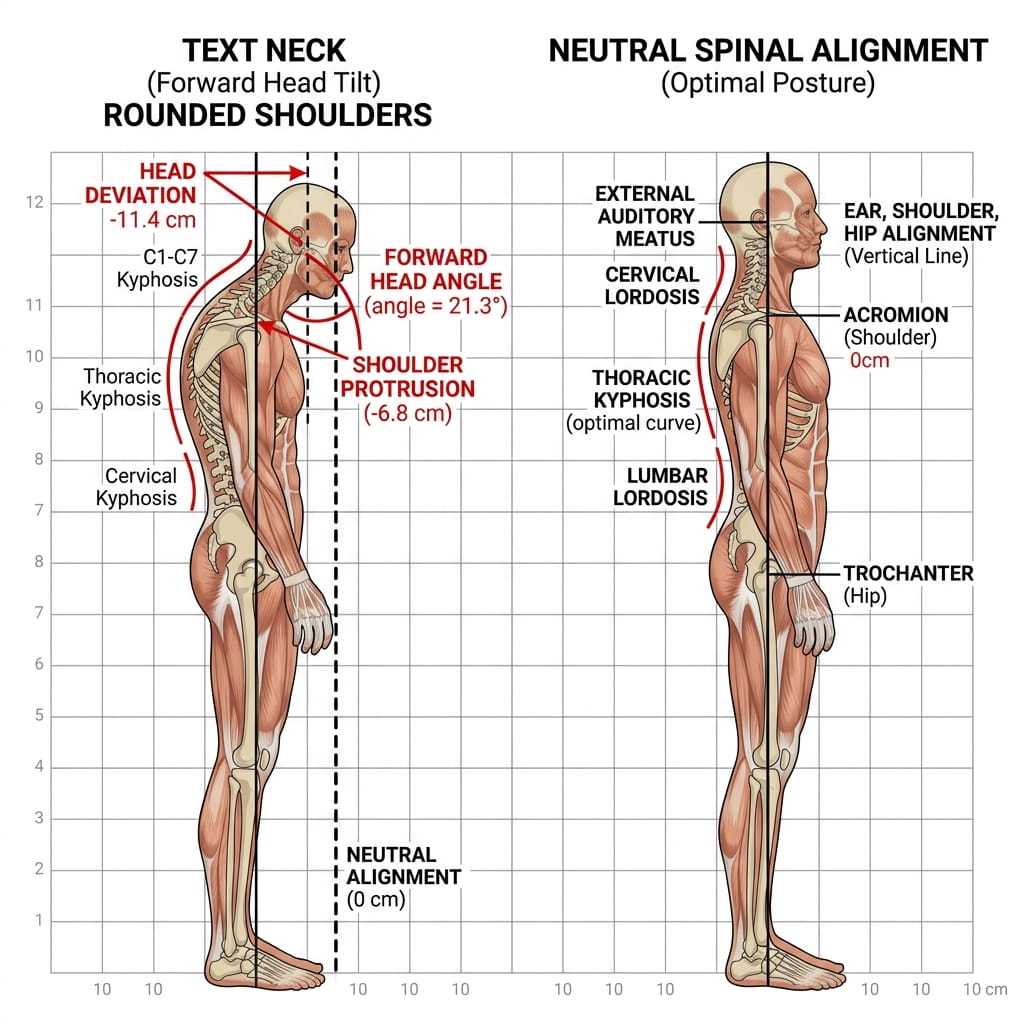 Postural Correction anatomical explanation diagram